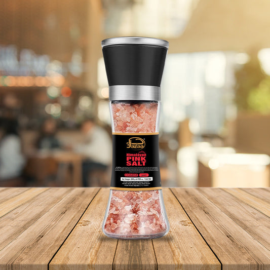 Jazaa Pink Salt Grinder Glass Bottle 200 gm